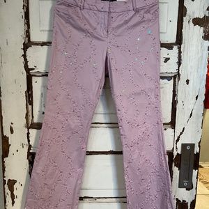 Victorias Secret Christie Fit Body by Victoria Embroidered Sequin Pants 6